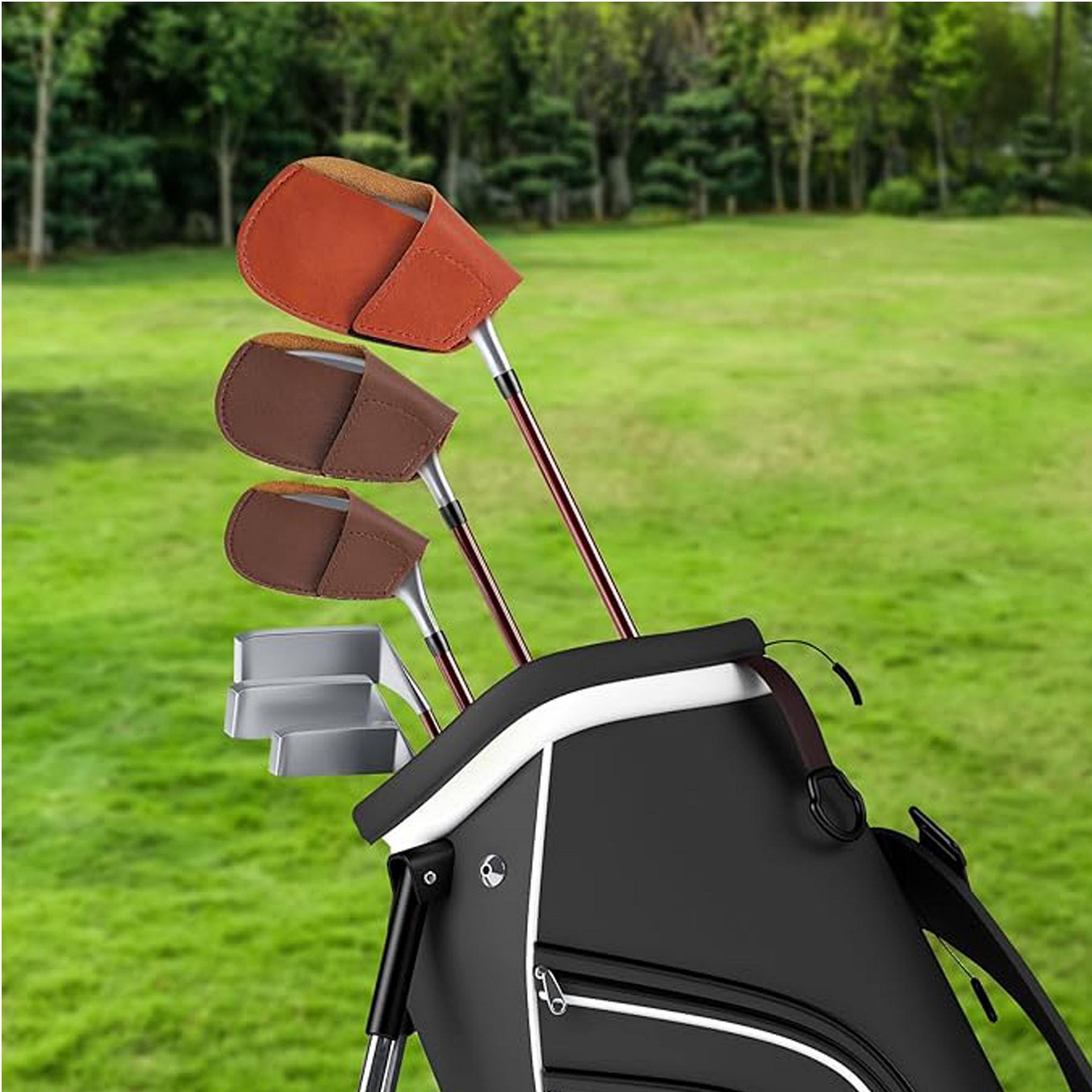 Golf PU Leather Head Cover 1