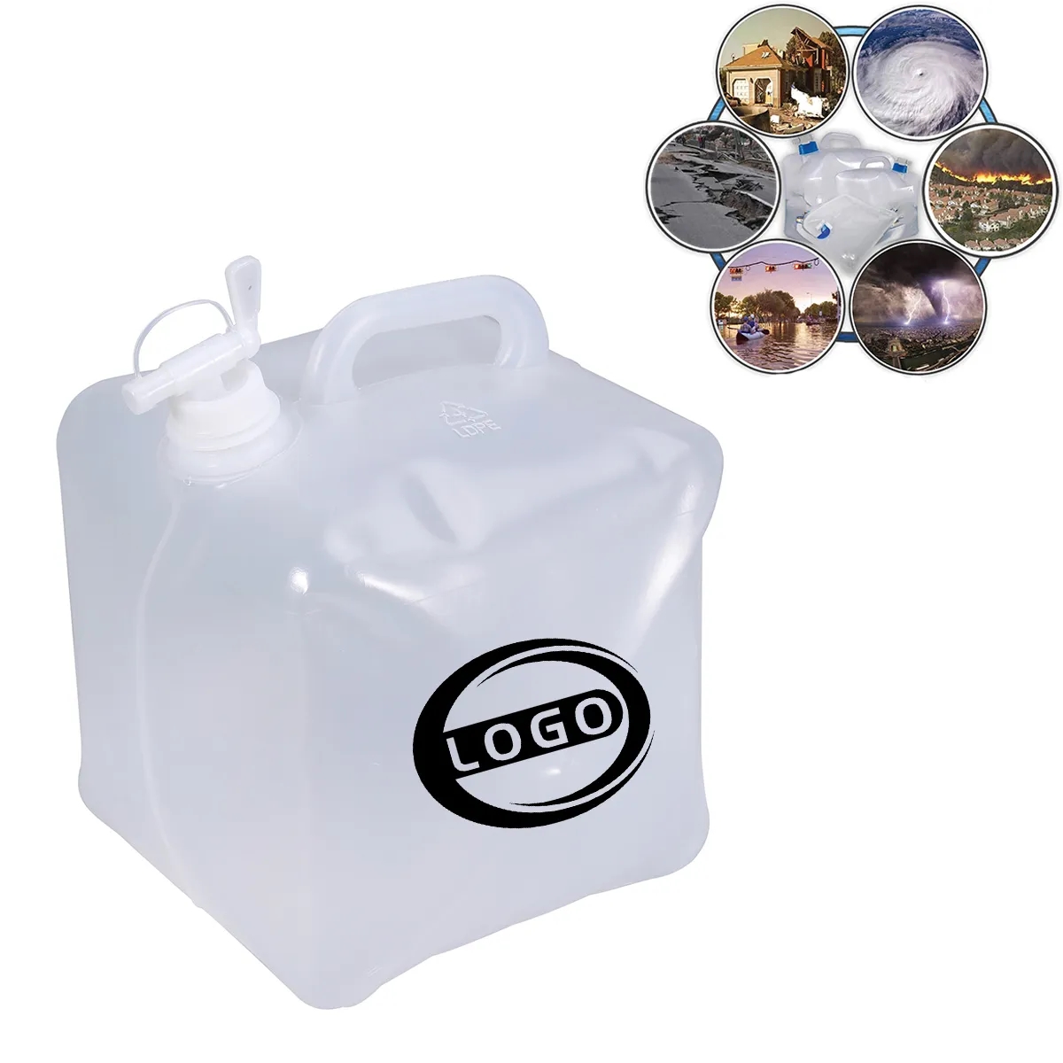 Outdoor Collapsible Water Container Storage with Spigot 4