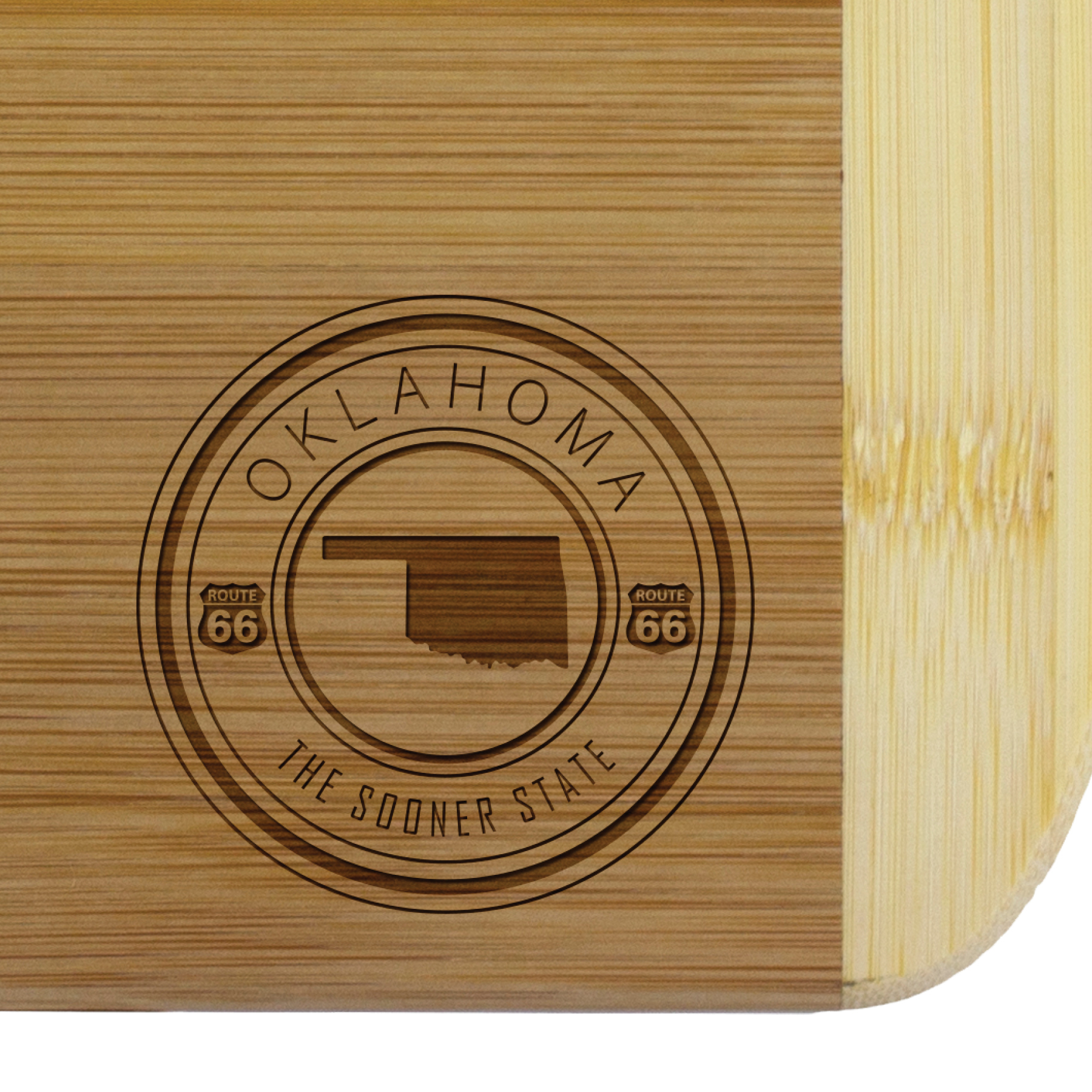 Oklahoma State Stamp 2-Tone 11" Cutting Board 3