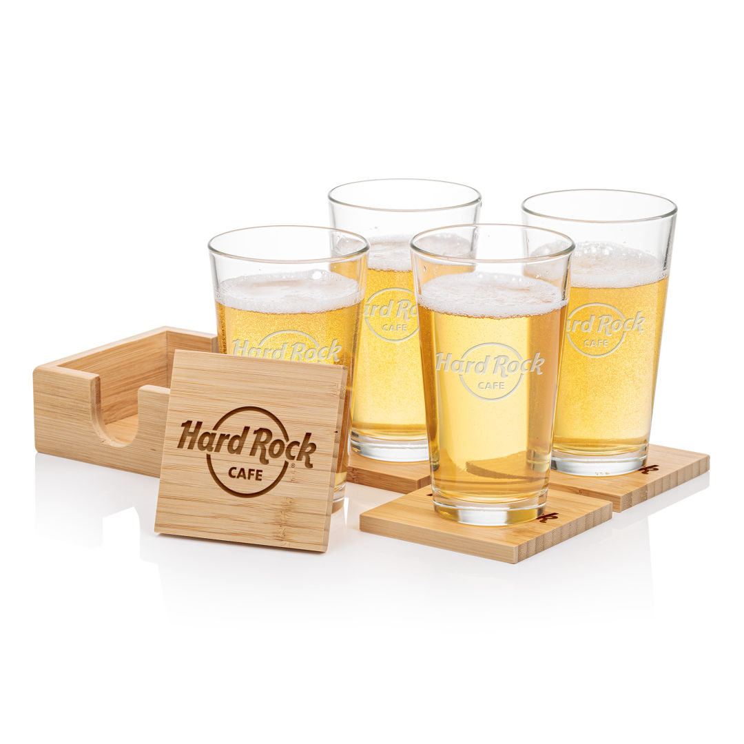 Bamboo Coaster Gift Set - Chelsea 2