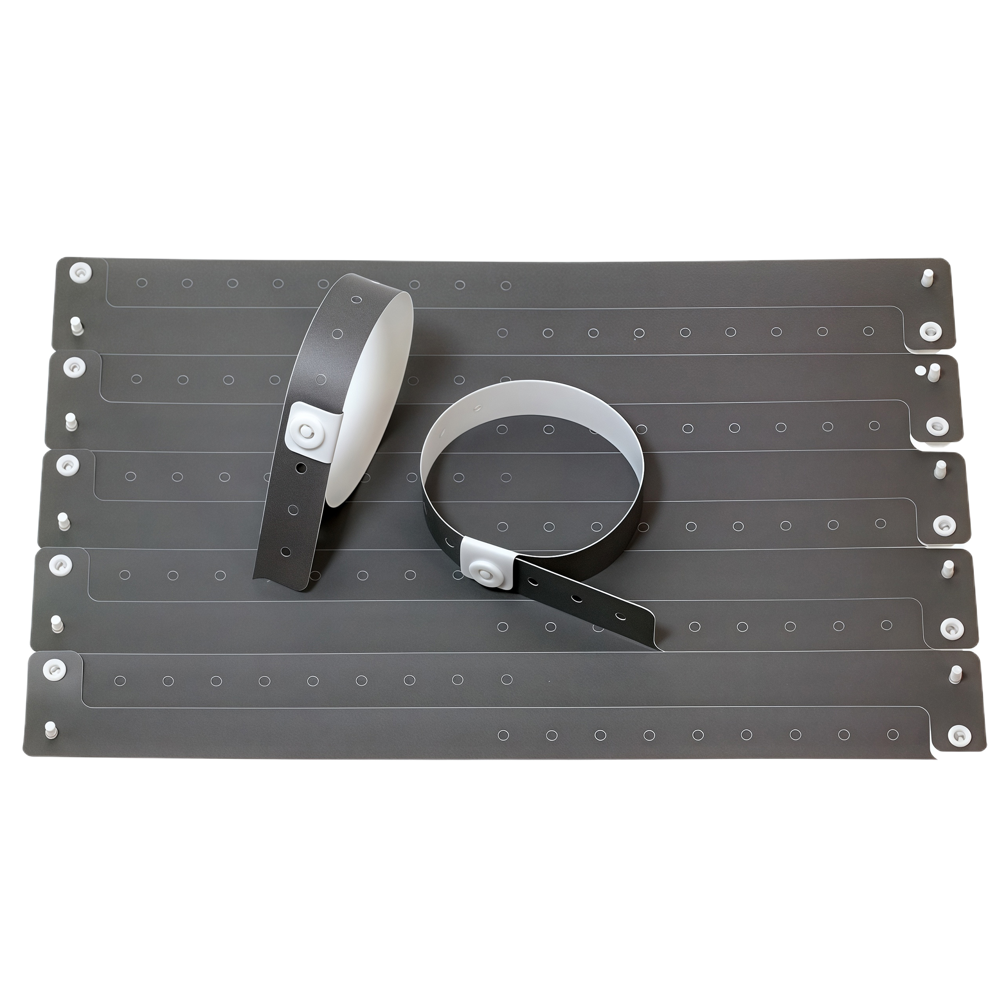 Disposable PVC Wristbands with Plastic Buckle for Kids Playground Waterproof Party Events ID 3