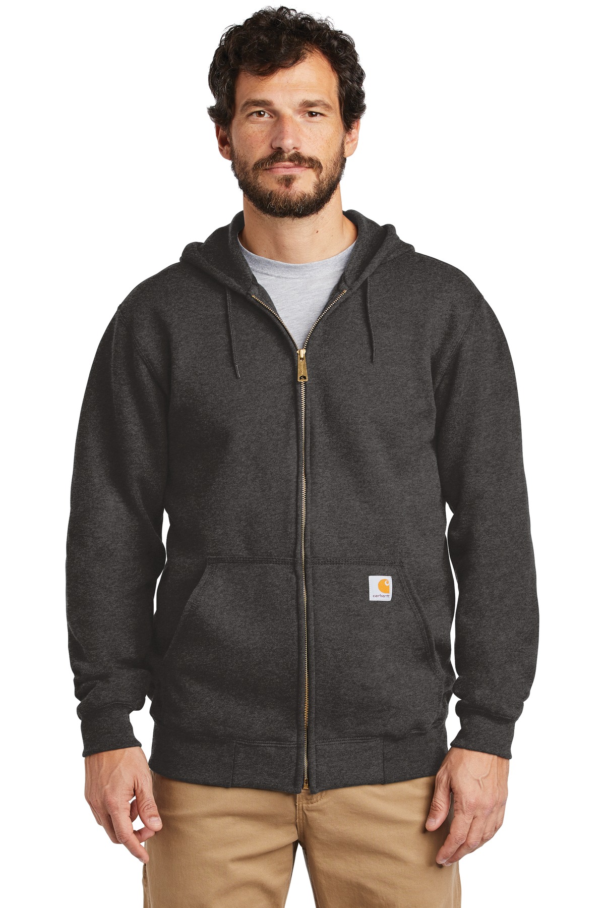 Carhartt Midweight Hooded Zip-Front Sweatshirt. CTK122, custom hoodie or sweatshirt with logo imprint 34