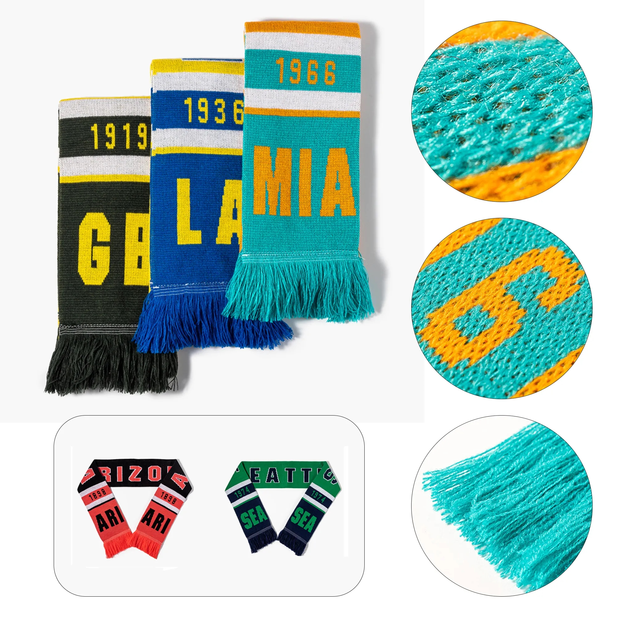 Customizable Knitted World Cup Scarf 2