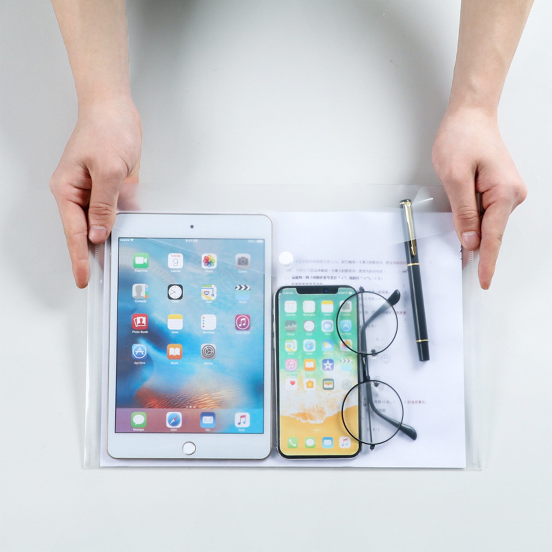 A4 Transparent Document Envelopes Folder 2