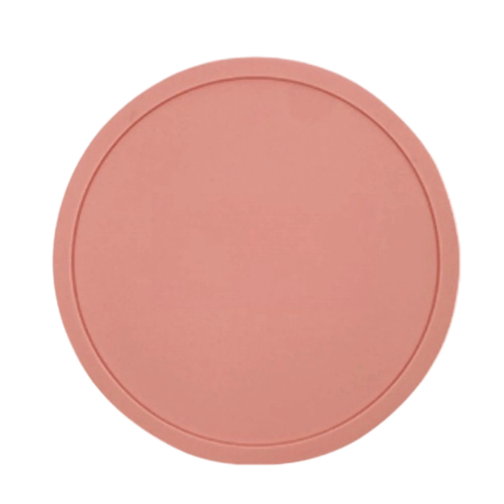Round Silicone Coaster with Spill Resistant Design 1