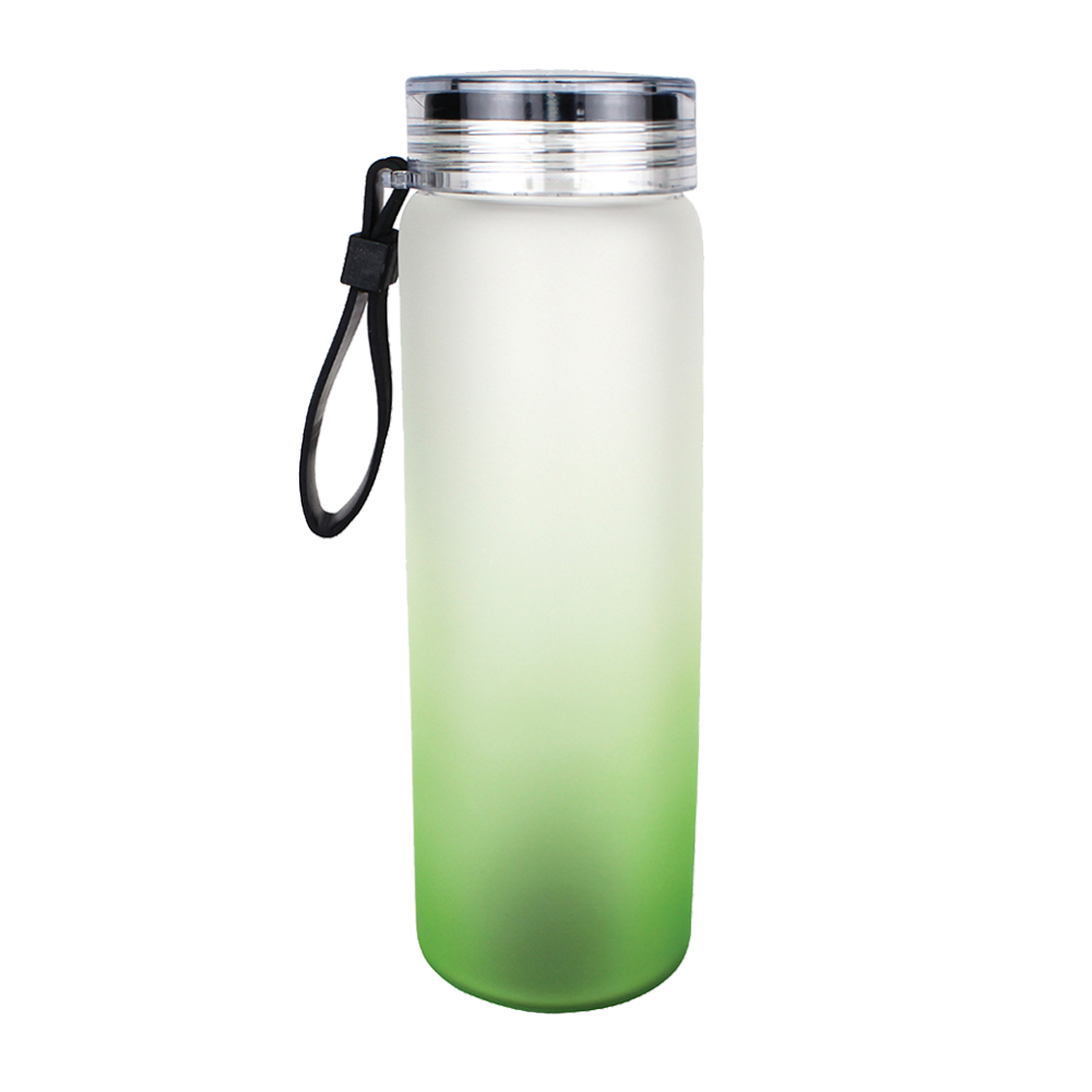 Halcyon® 20 oz. Frosted Glass Bottle with Screw on Lid 17