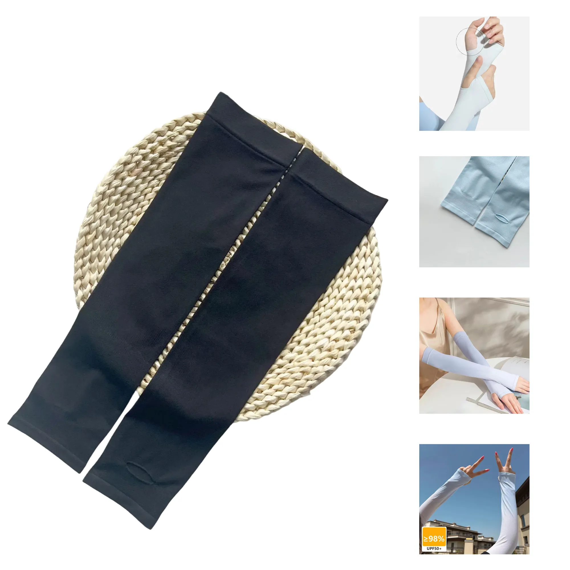 Fashionable Ice Silk Sun Protection Sleeves 5
