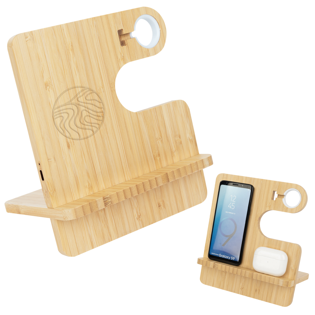 Bamboo Wireless Charging Station 3
