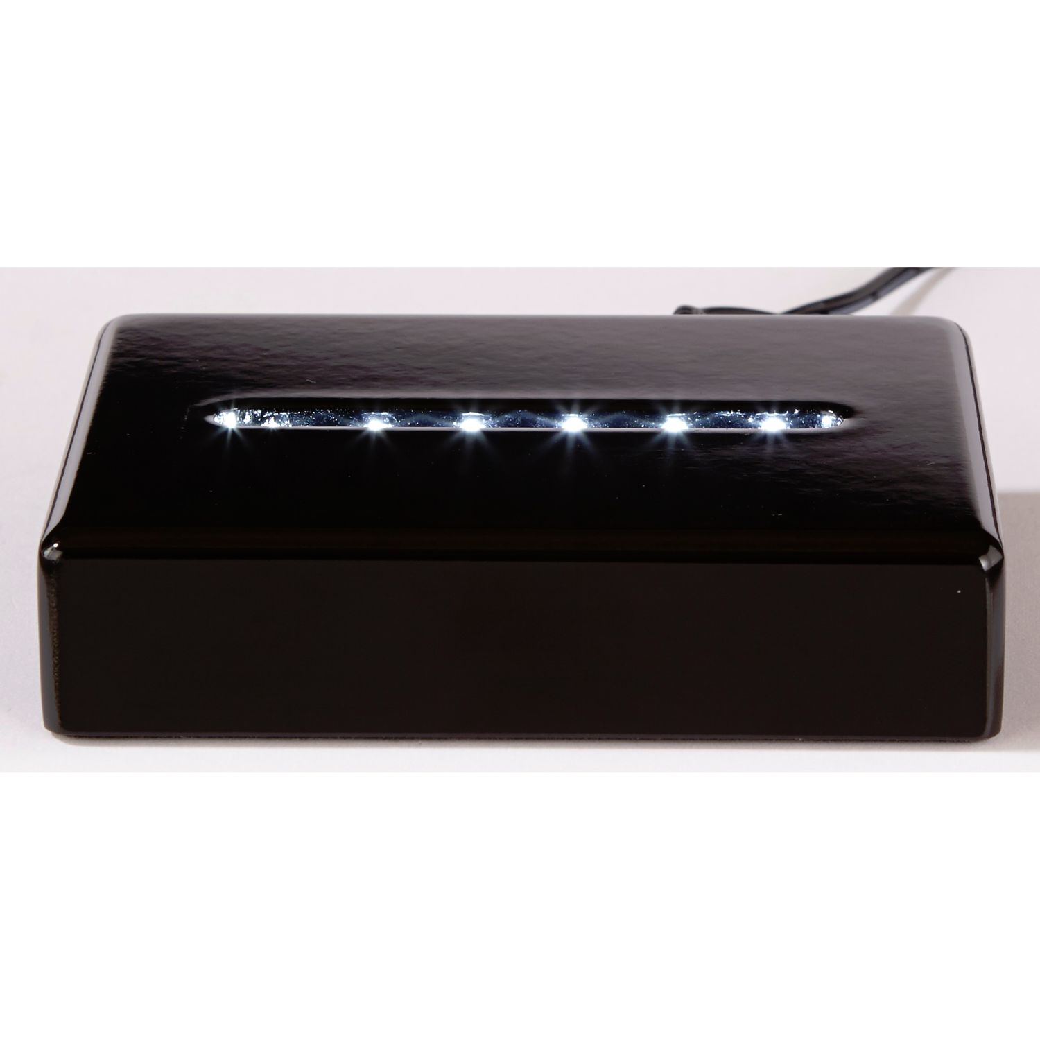 Deluxe Black Rectangle Lighted Base 2
