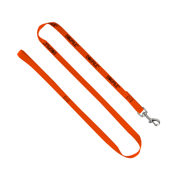 3/4" Smooth Nylon Pet Leash with Bright Metal Snap Hook 10