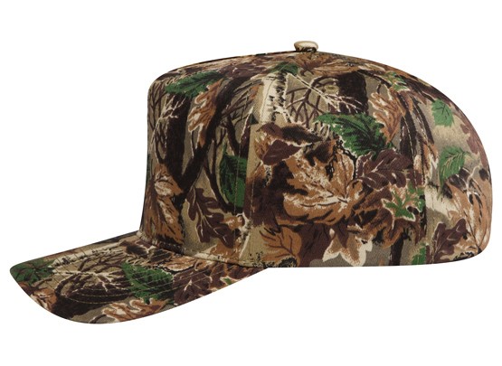 OTTO CAP® Camouflage 5 Panel Mid Profile Baseball Cap 14