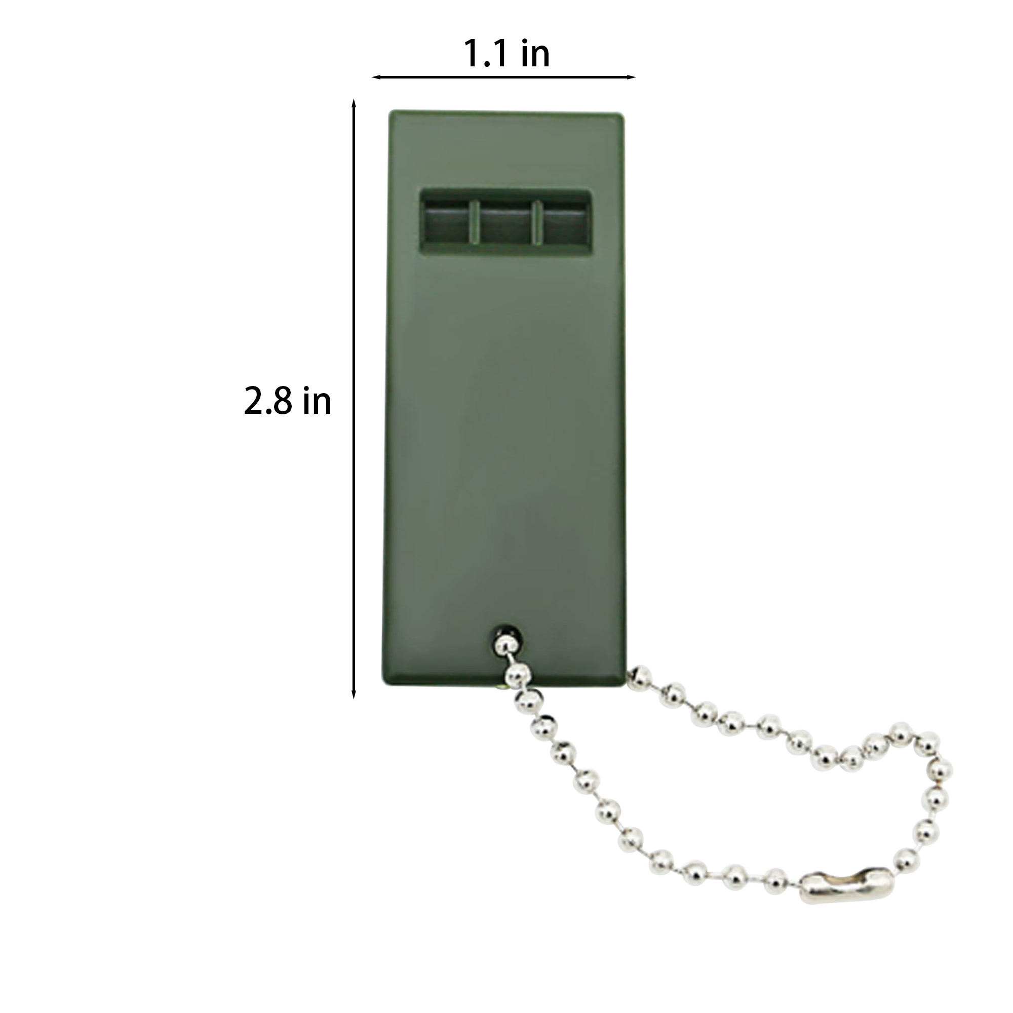 Three-Frequency Survival Whistle Keychain 2