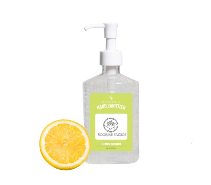 Lemon Scent Hand Sanitizer Gel with Pump, 8 oz. 1
