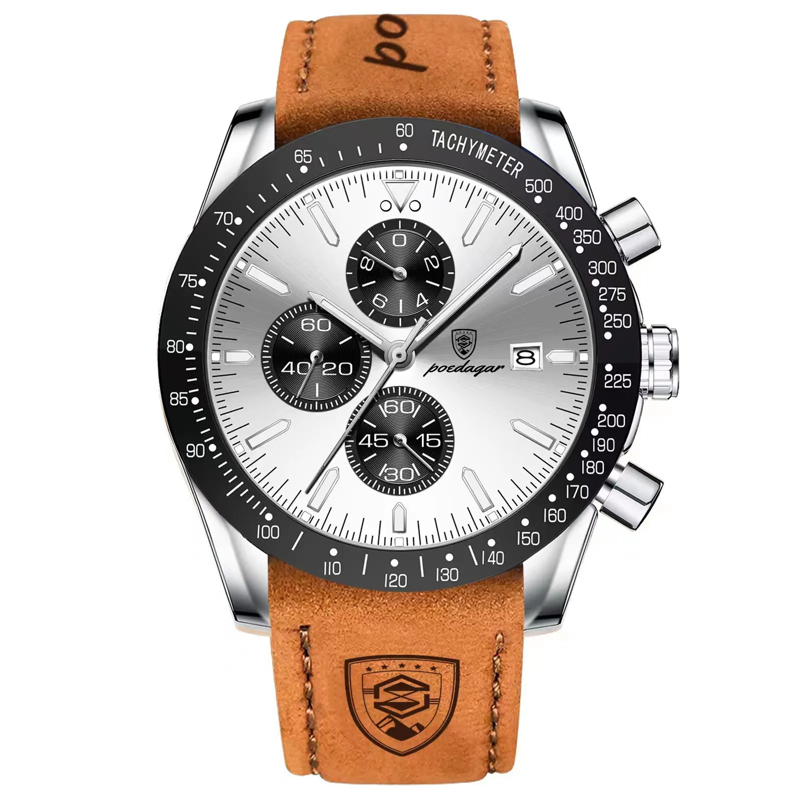 Waterproof Luminous Men'S Watch Silicone Tape 4