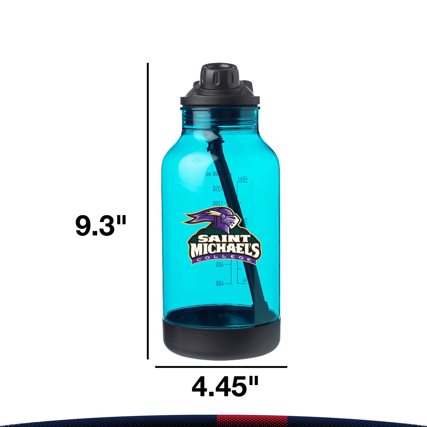 Stylish Plastic Sports Bottles - 64 oz. 8
