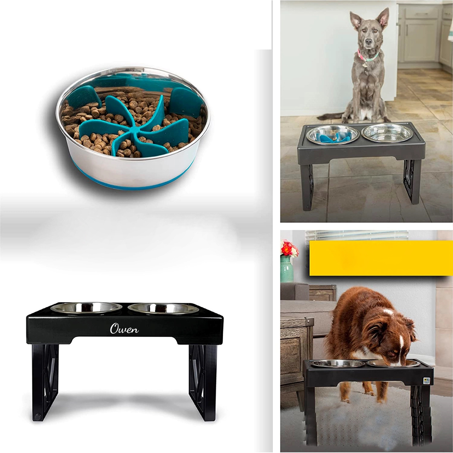 Adjustable Overhead Dog Bowl 2
