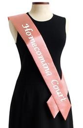 Salmon Pink Custom Pageant Sash 2