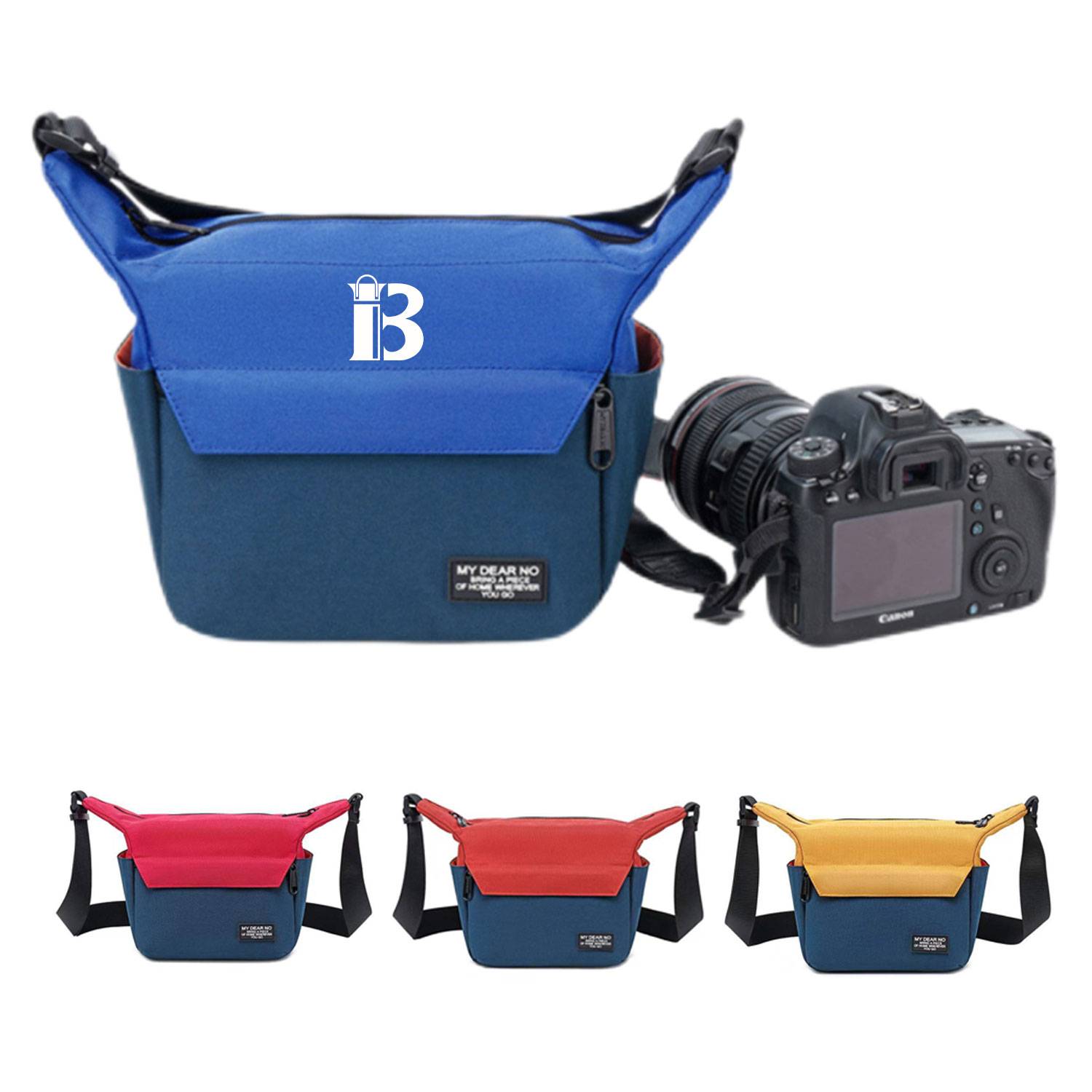 Color contrast waterproof casual camera messenger bag 2