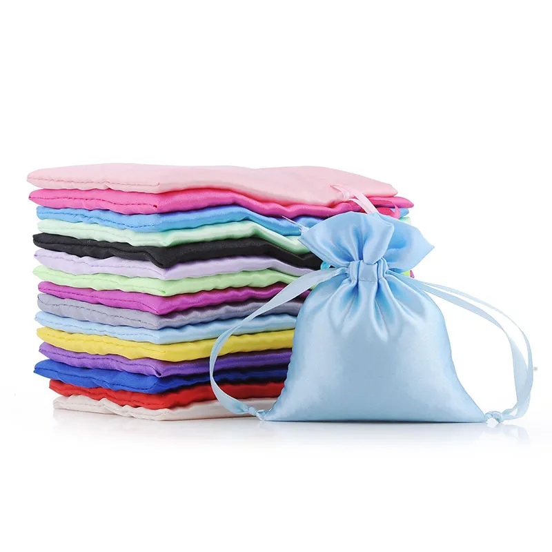 Customize Satin Gift Drawstring Bag 2
