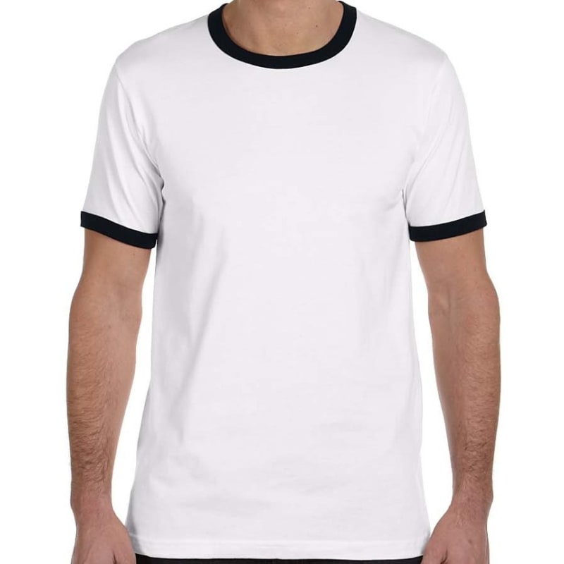 Bella Mens Jersey Short-Sleeve Ringer T-Shirt 4