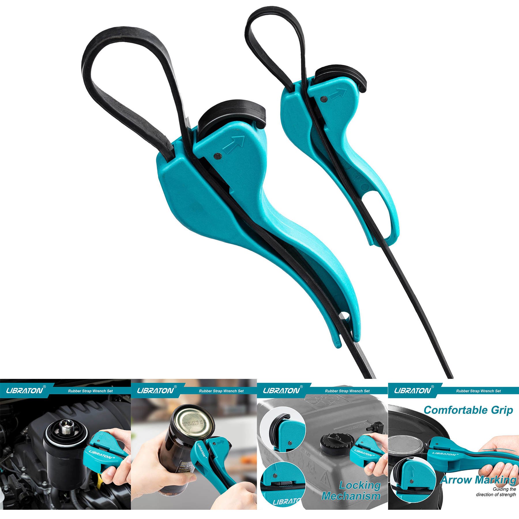 2 piece Strap Wrench Set 2