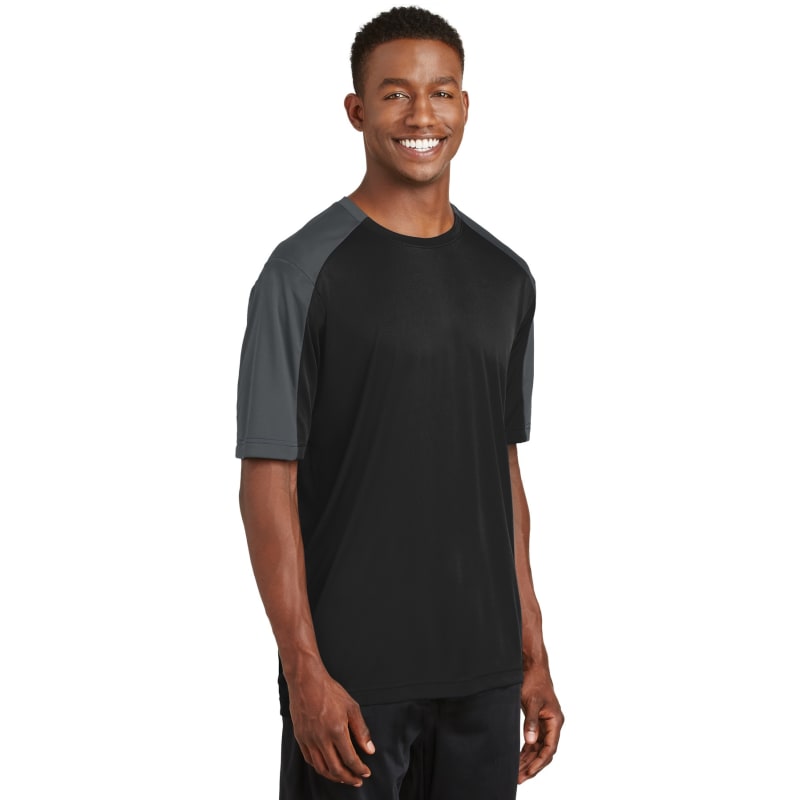 Sport-Tek PosiCharge Competitor Sleeve-Blocked Tee. 18
