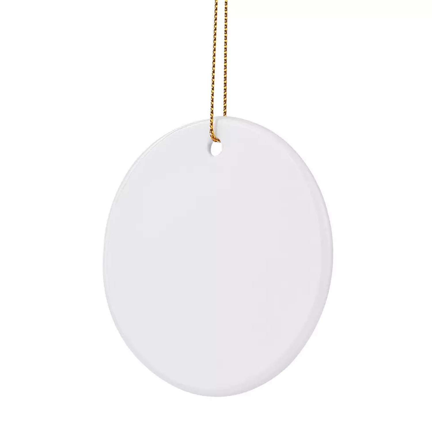 Round Ceramic Christmas Ornament 3