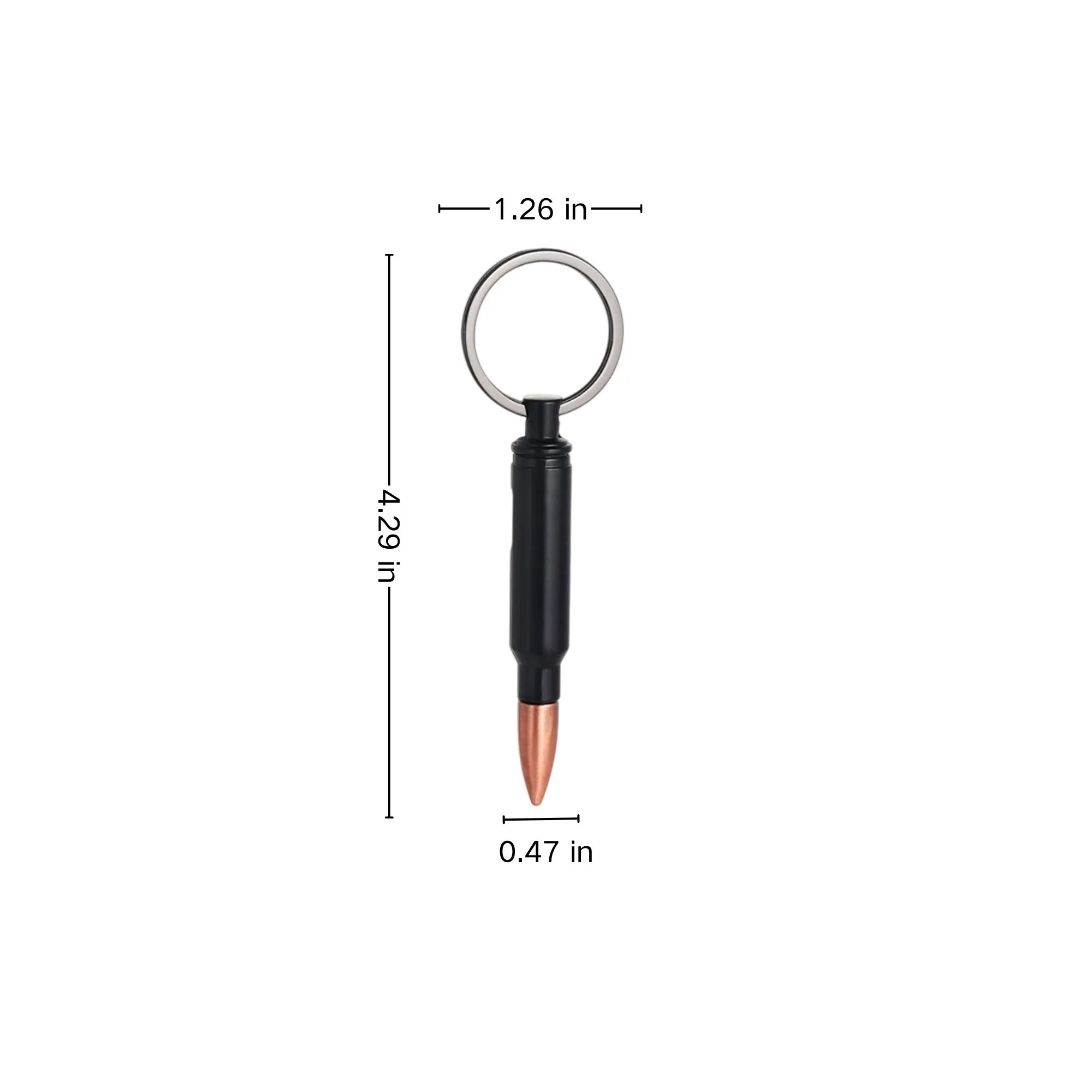 Bullet Shaped Alloy Keychain Bottle Opener 4