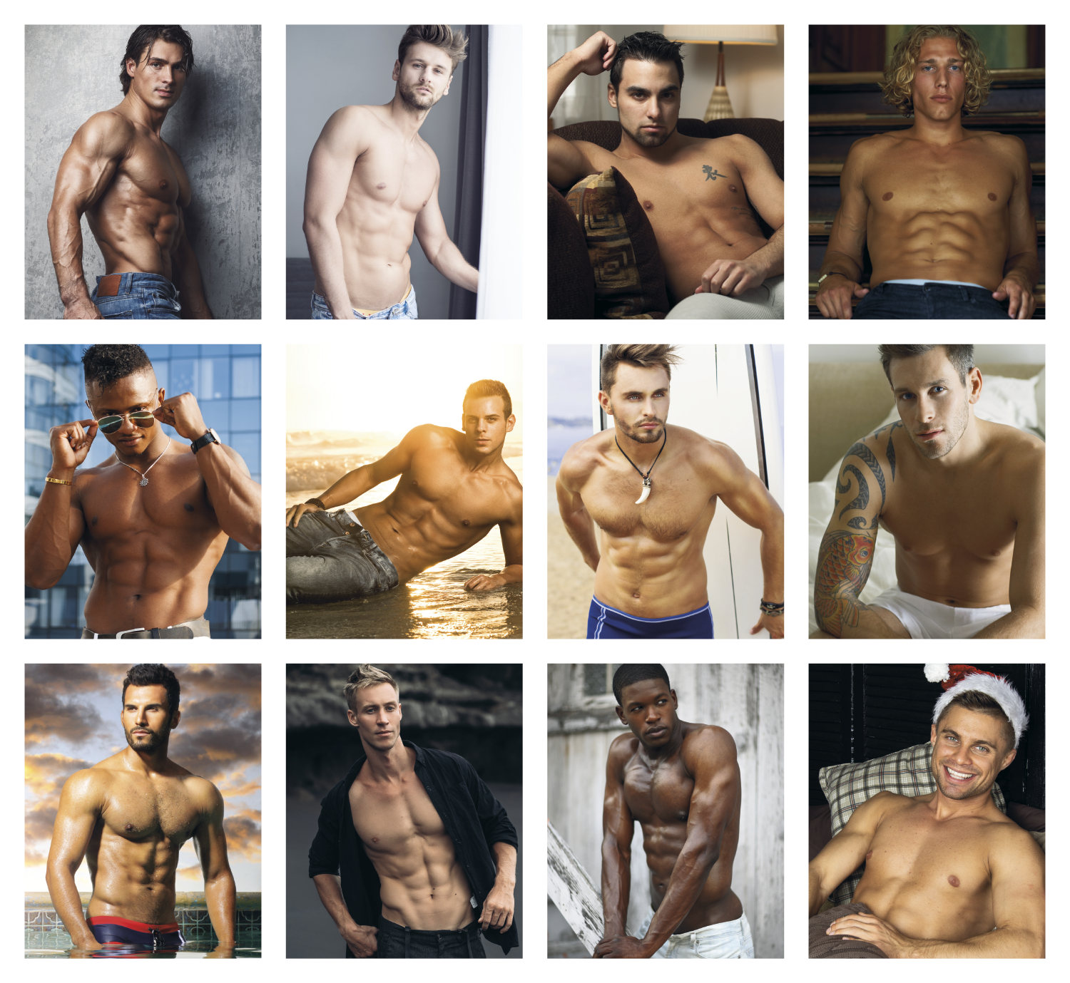 Triumph® Calendars Press-N-Stick Male Call Calendar 30