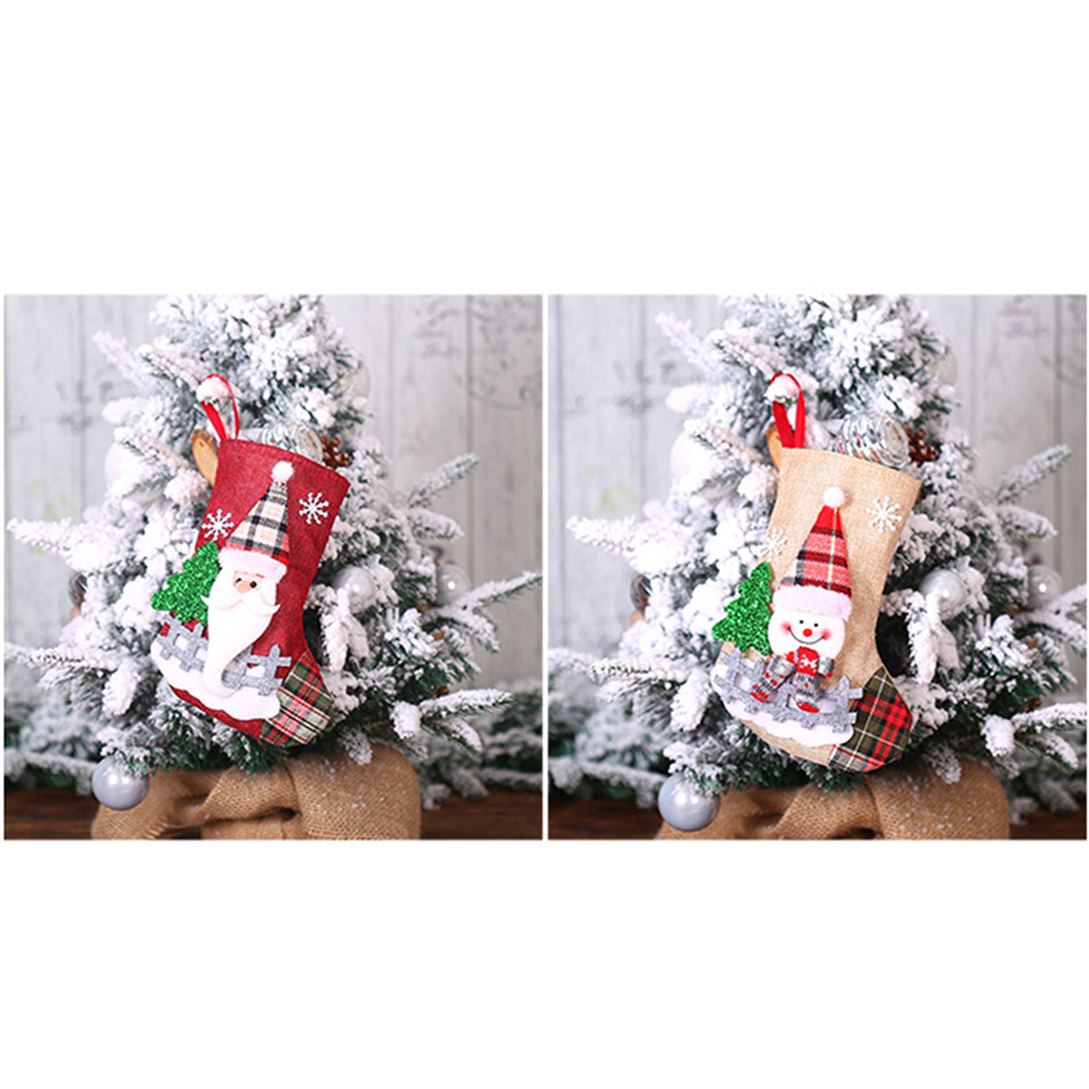 Small Christmas Candy Sock Gift Bag 4