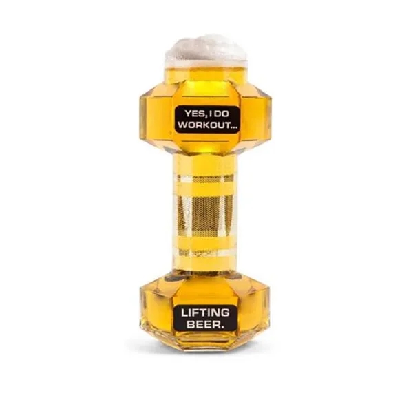 Unique Dumbbell-Shaped Beer Glass 3