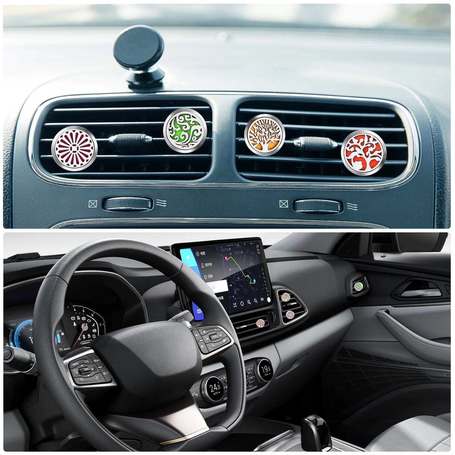 Car Essential Oil Diffuser Vent Clip 4