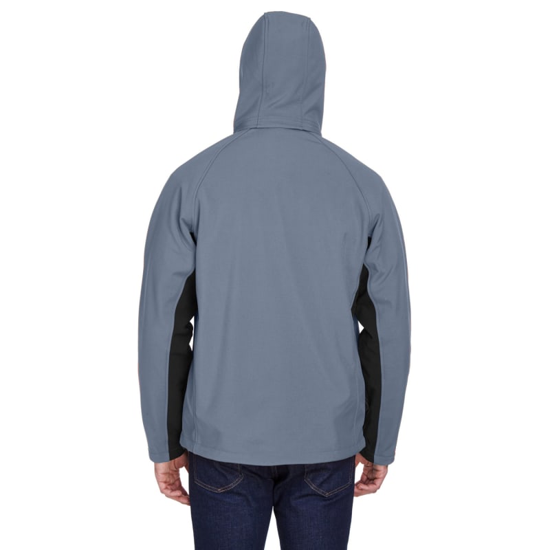 UltraClub Adult Colorblock 3-in-1 Systems Hooded Soft Shell Jacket 5