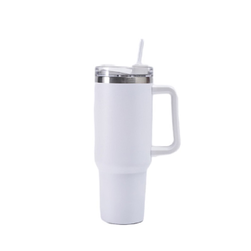 30 oz Vacuum Tumbler W/ Handle & Straw 9
