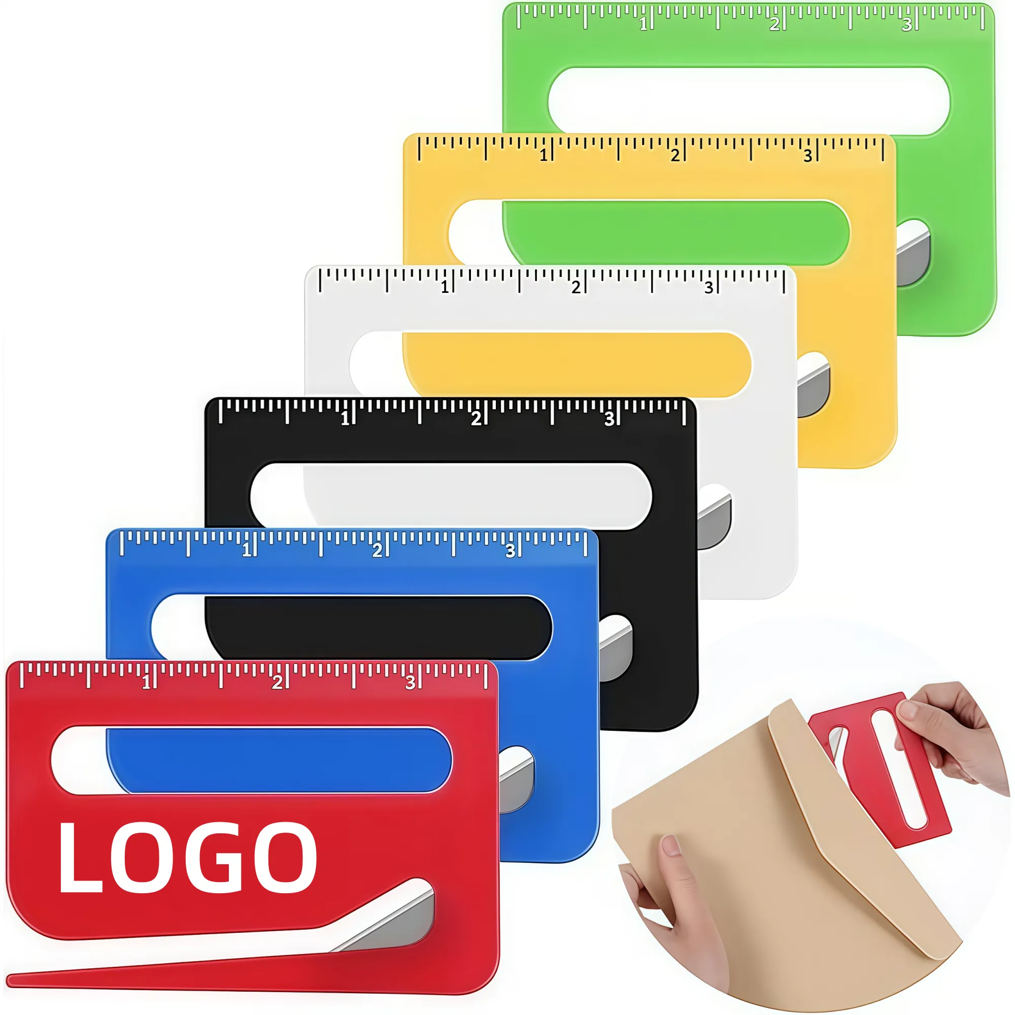 Multi-Function Letter Opener With Blade Magnifier And Ruler 2