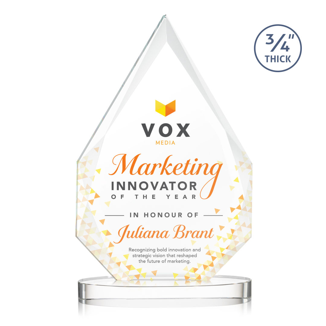 Hawthorne VividPrint™ Award on Alberton Base - Clear 2