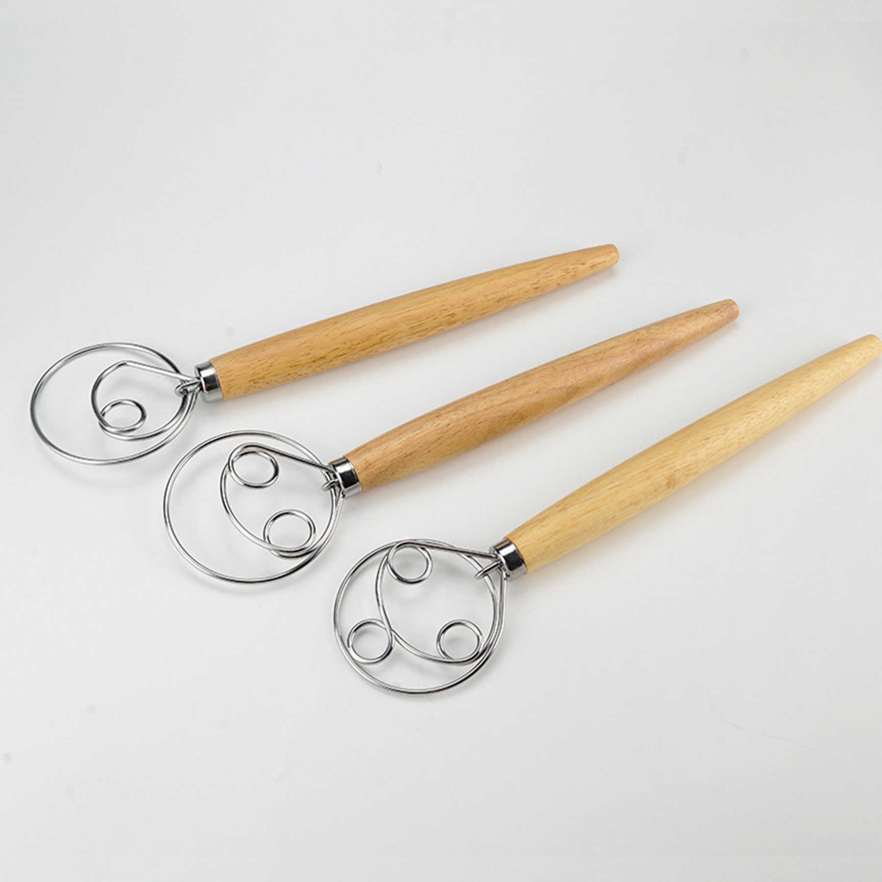 Wood Handle Dough Whisk 4