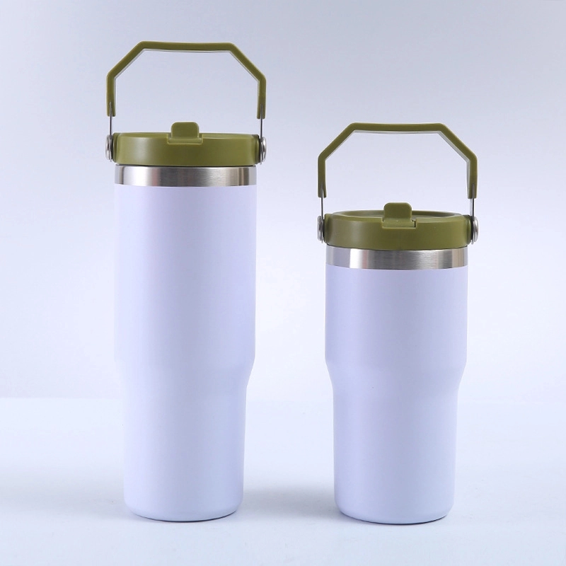 20 Oz Stainless Steel Straw Double Vacuum Office Coffee Cup 1