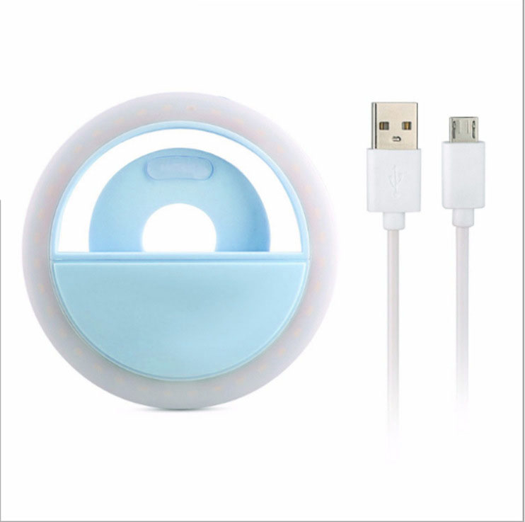 Rechargeable Portable Clip on Phone Selfie Light Ring for Phone/Laptop/Computer 8