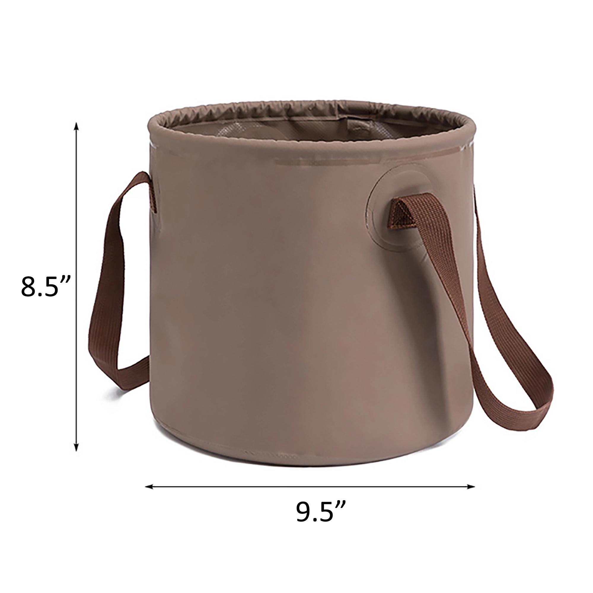 MOQ 50pcs 10L Outdoor Travel PVC Collapsible Watert Bucket 3