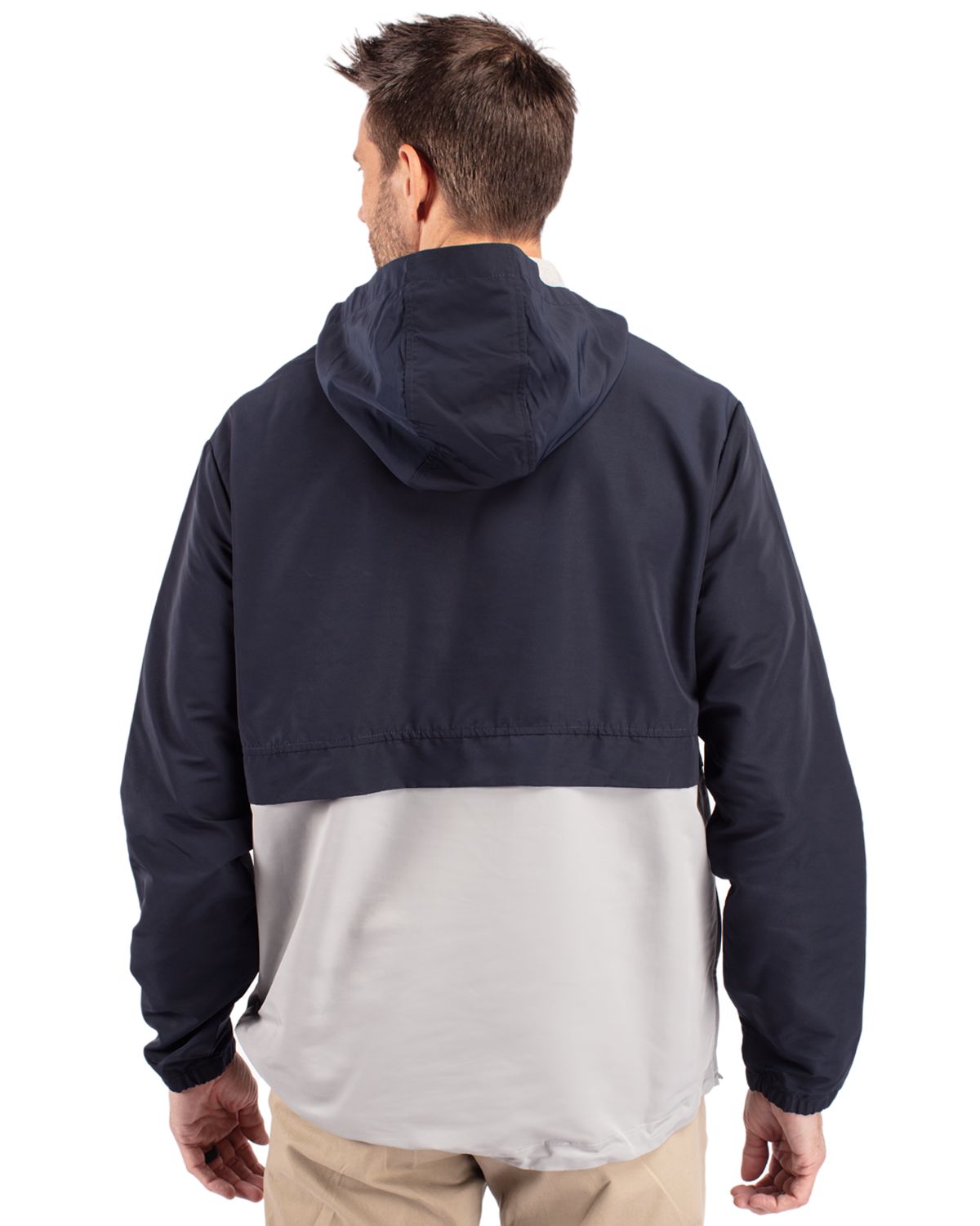 Cutter & Buck Charter Recycled Packable Mens Half Zip Anorak Jacket 22