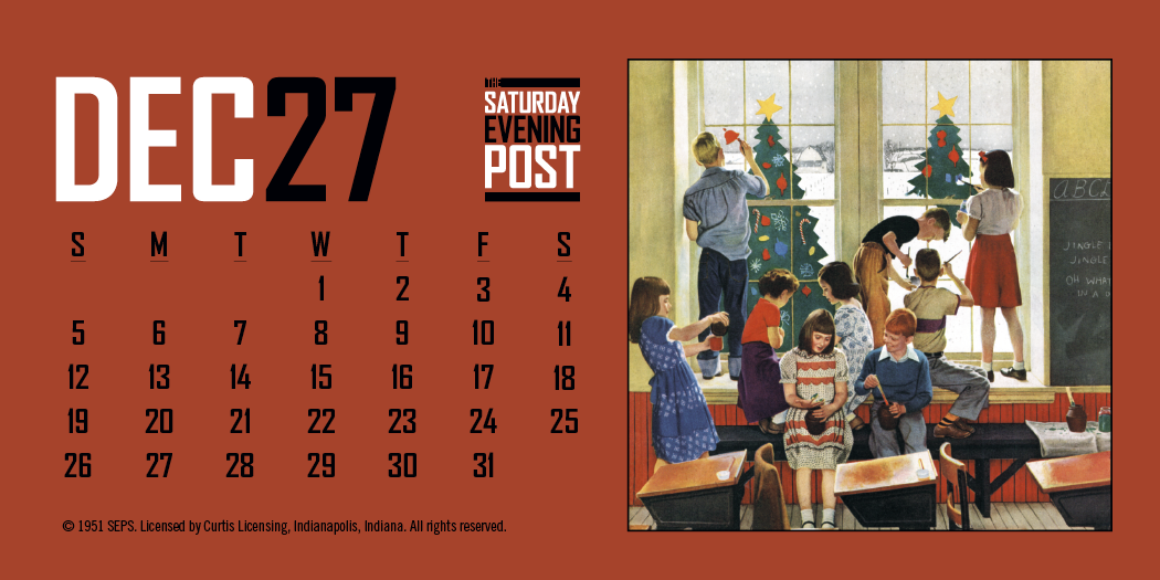 Triumph® Calendars The Saturday Evening Post Desk Calendar 16