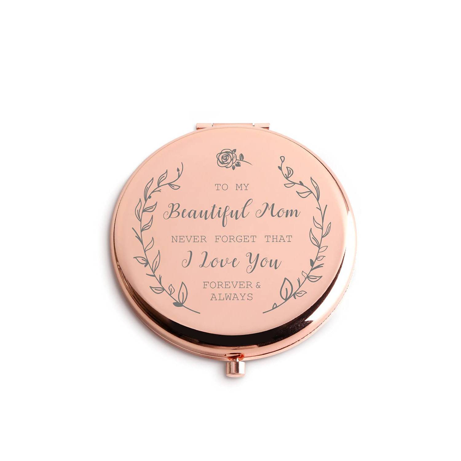 Portable Compact Rose Gold Foldable Makeup Mirror 5