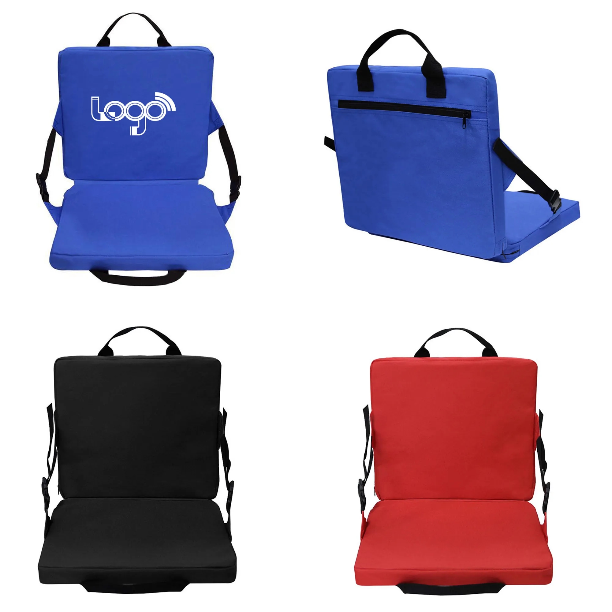 Portable Folding Stadium Seat Cushion With Pocket 1