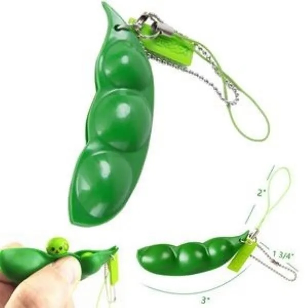 Stress Ball Edamame Keychain 3