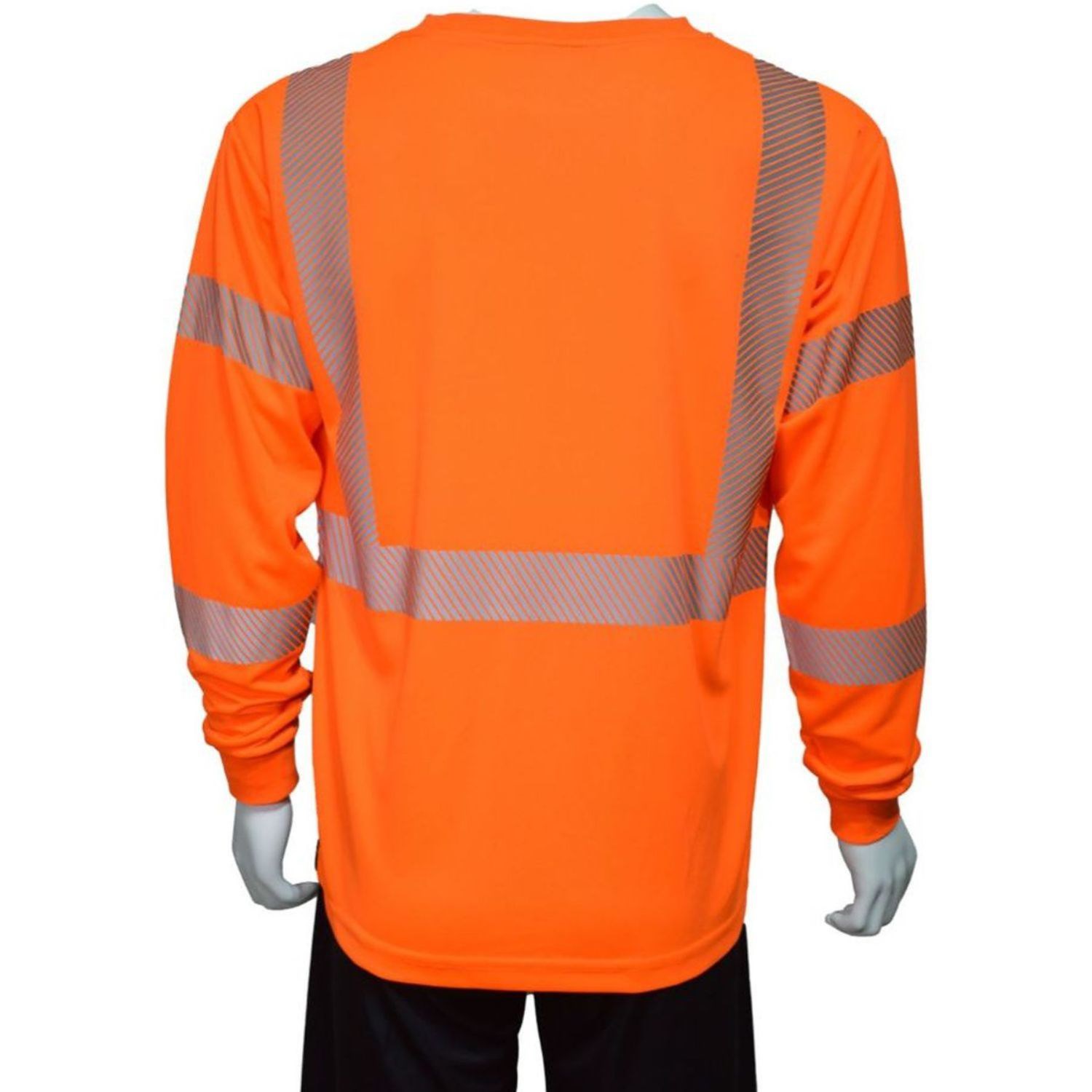 Segmented Class 3 rPET Color Block Safety T-Shirt With Pocket 3