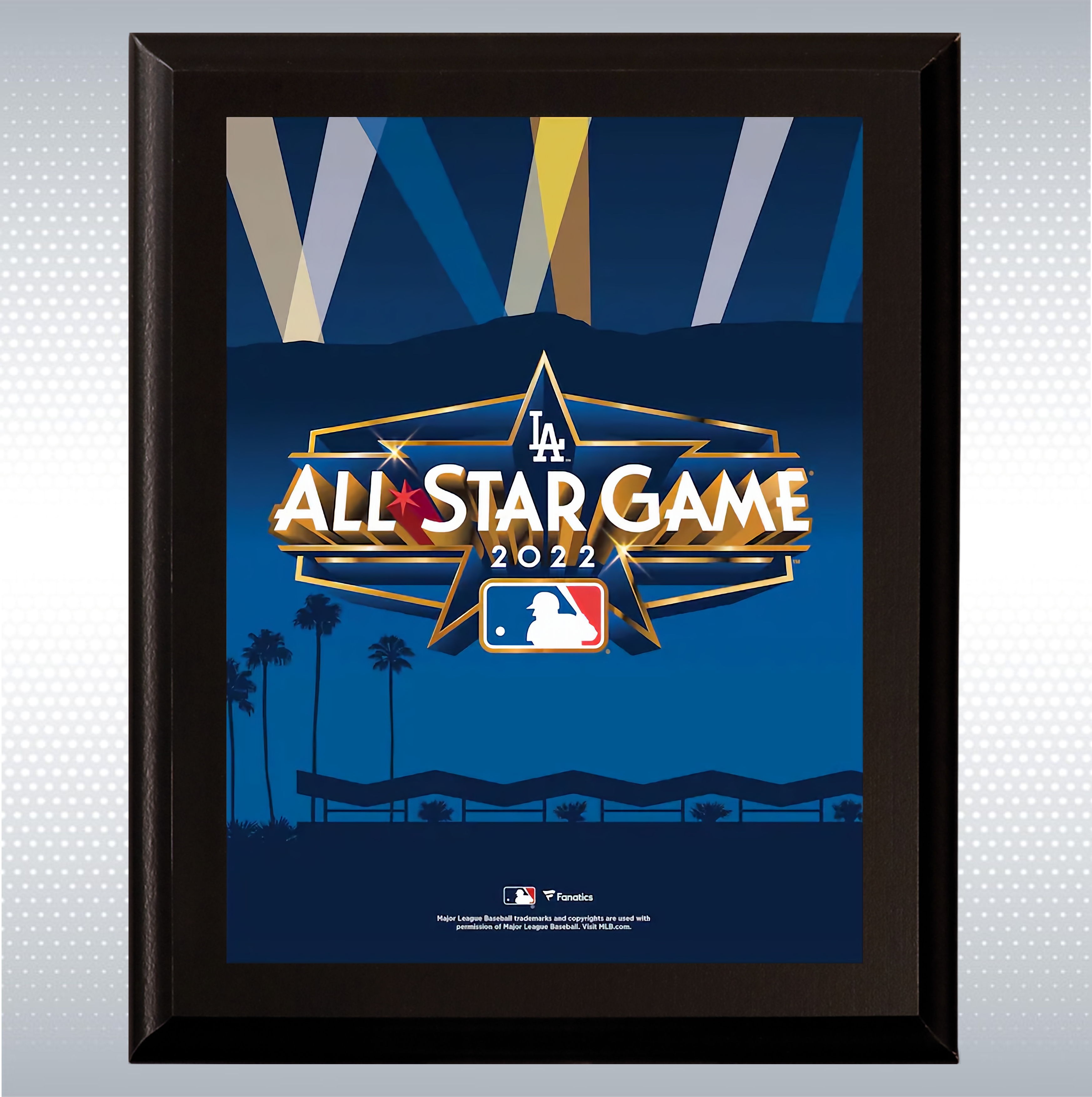 Black Matte Finish Wood Plaque w/Full Color Sublimated Plate 2