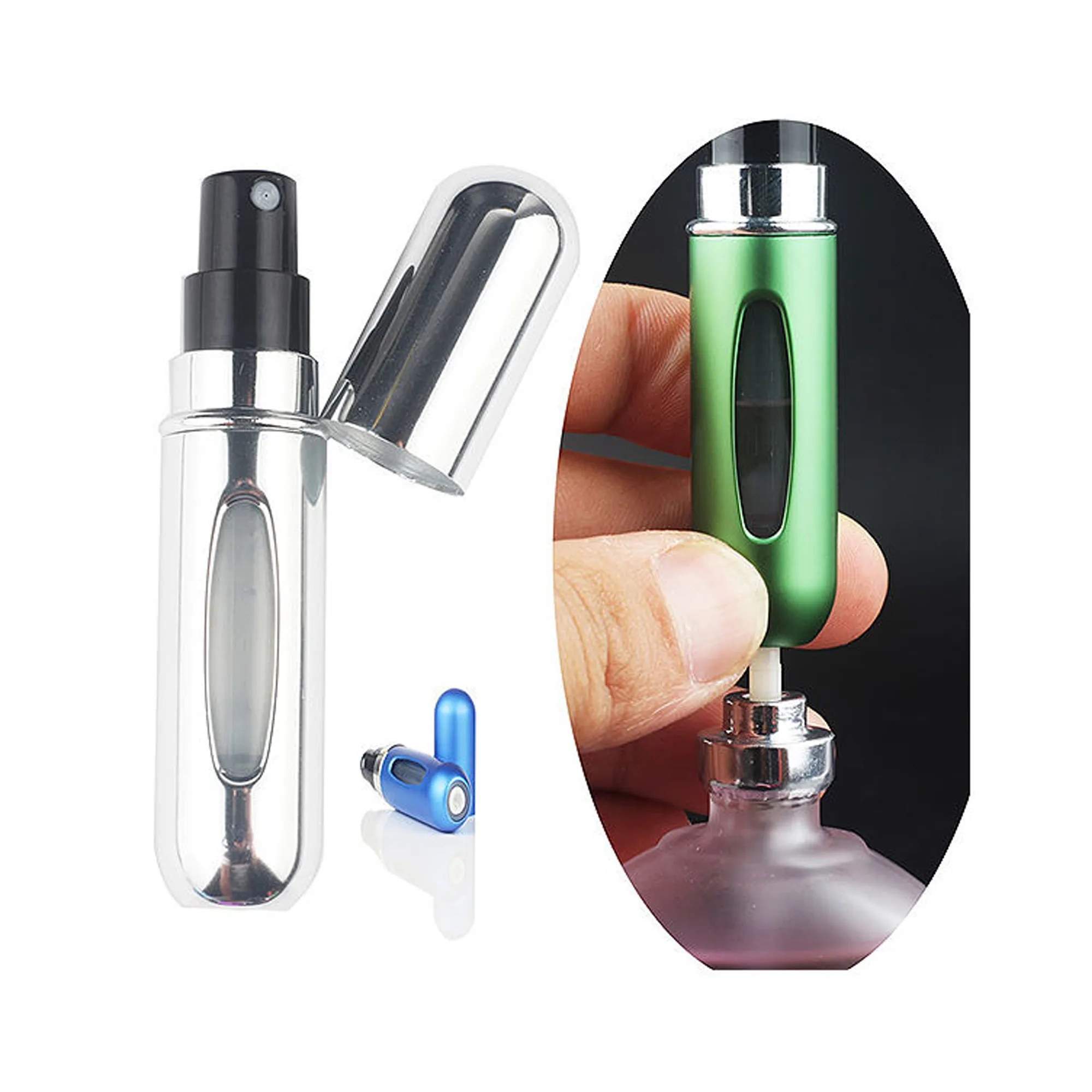 MOQ 20PCS 5ml Portable Mini Refillable Perfume Bottle 4