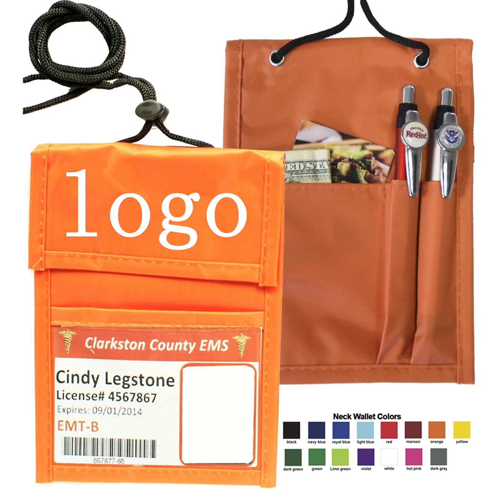 Neck Wallet Convention Badge Bag Holder 5