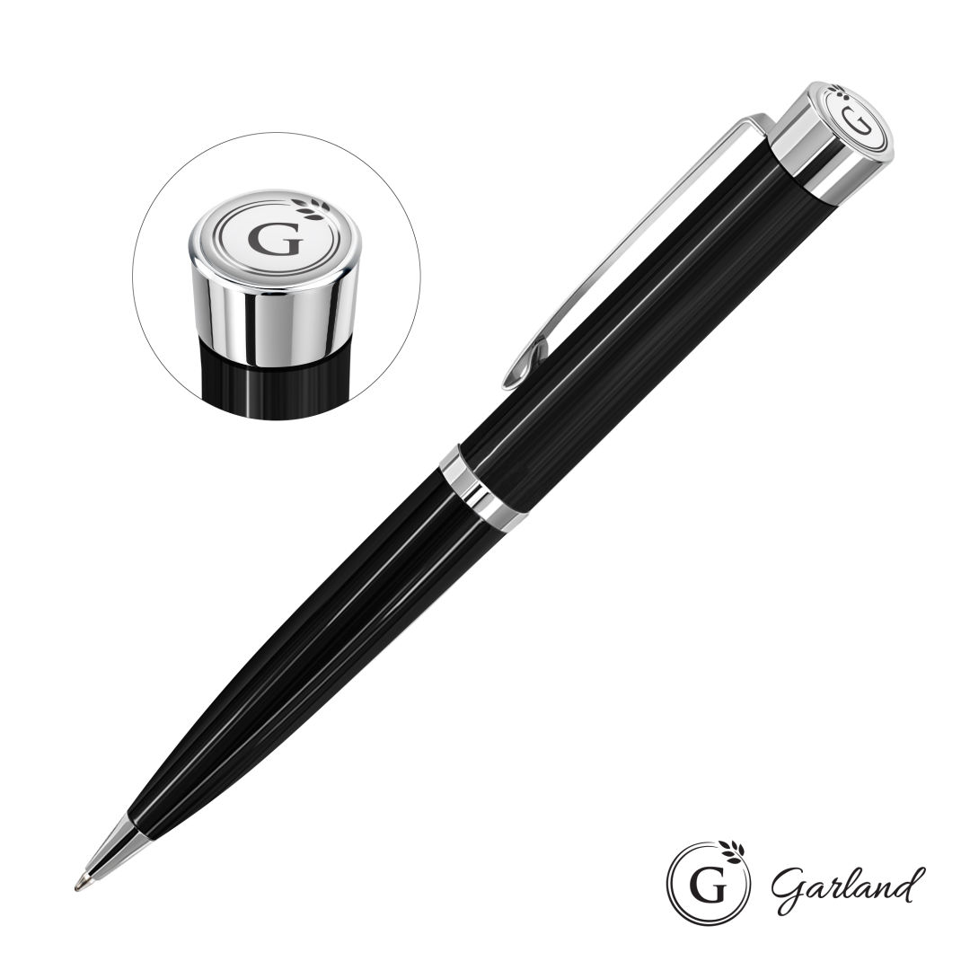 Garland® Executive Color Ballpoint Twist Pen - Chrome 9